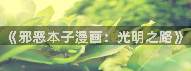 重考生汗汗漫画：《邪恶本子漫画：光明之路》